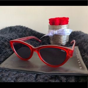 Quay “Rizzo” Slim Cat-eye Sunglasses